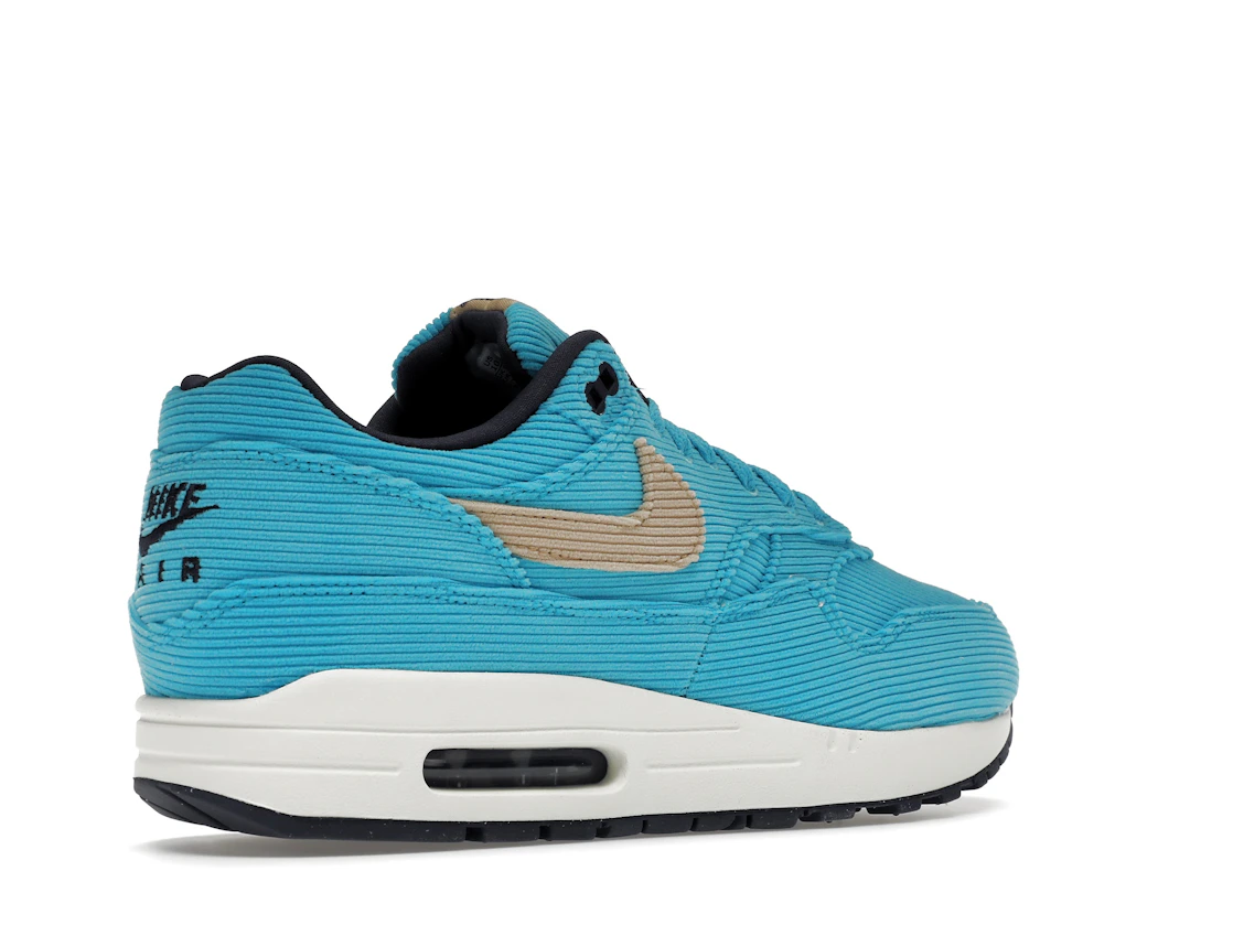 Vue 33 de Nike Air Max 1 Corduroy Baltic Blue
