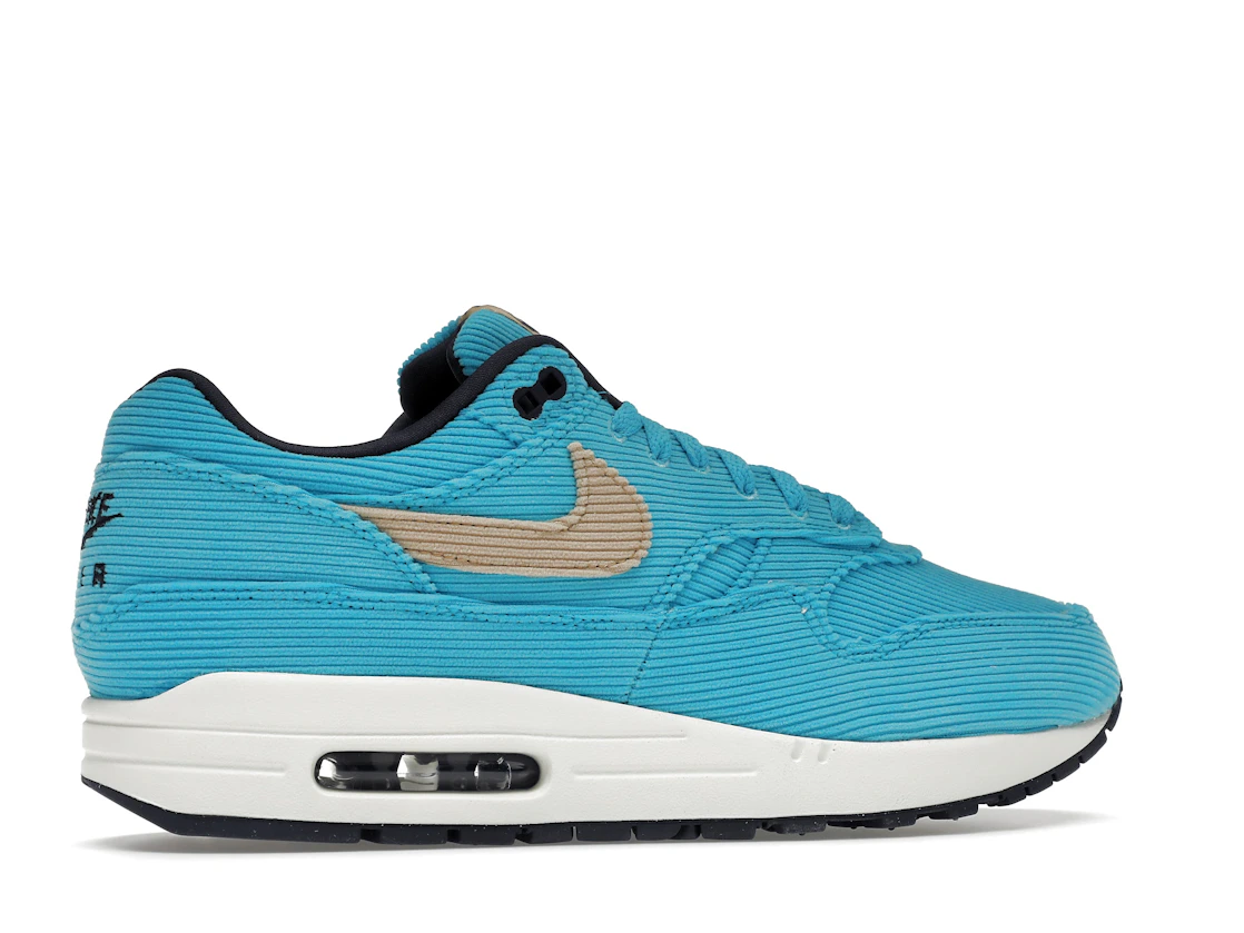 Vue 35 de Nike Air Max 1 Corduroy Baltic Blue