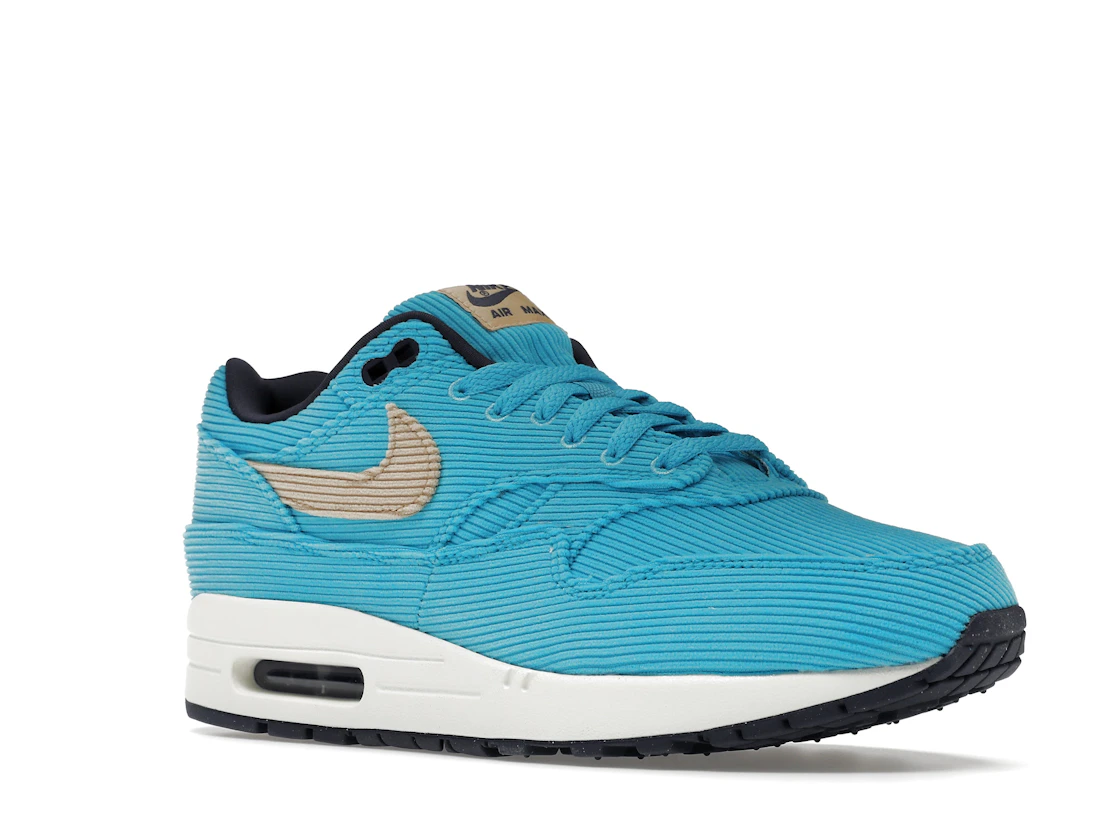 Vue 5 de Nike Air Max 1 Corduroy Baltic Blue