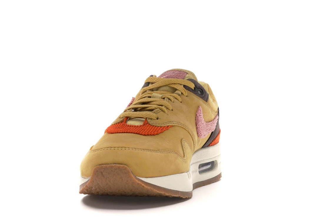 Vue 12 de Nike Air Max 1 Crepe Wheat Gold Rust Pink