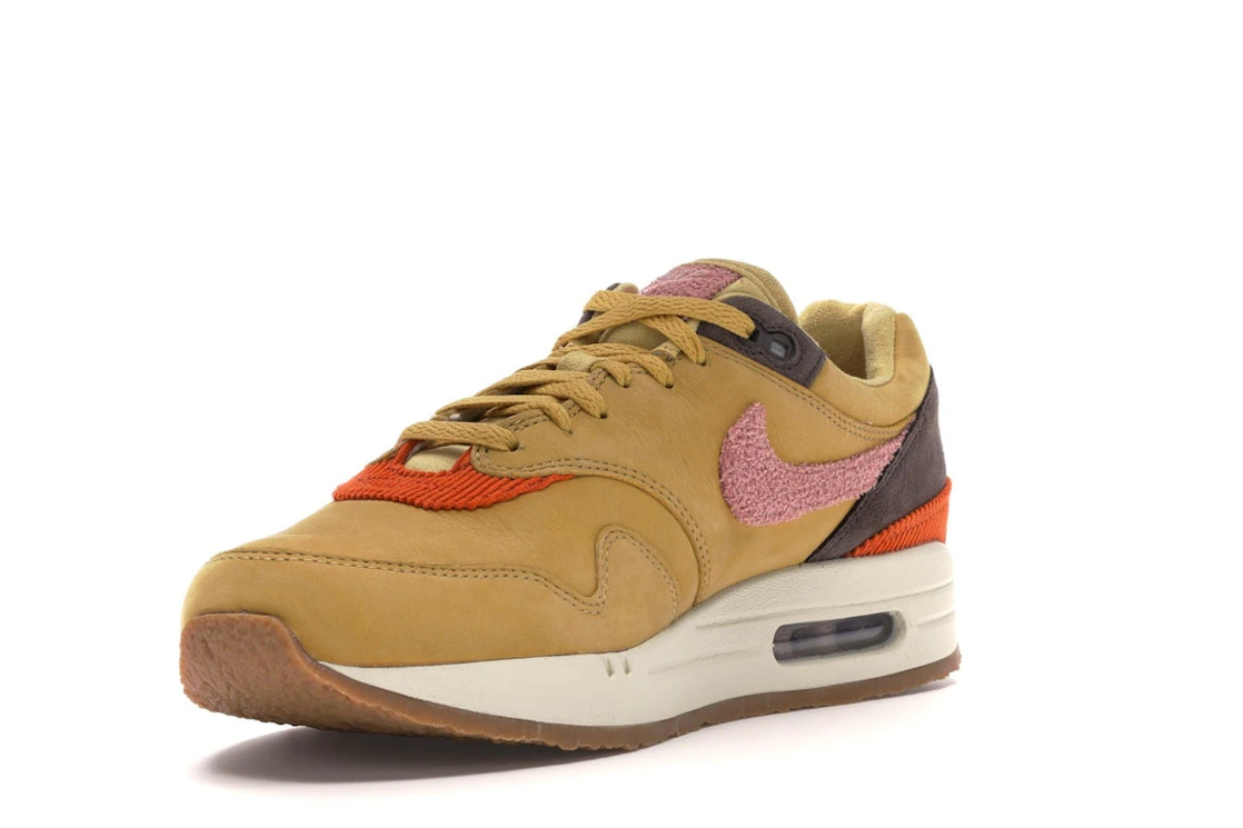Vue 14 de Nike Air Max 1 Crepe Wheat Gold Rust Pink