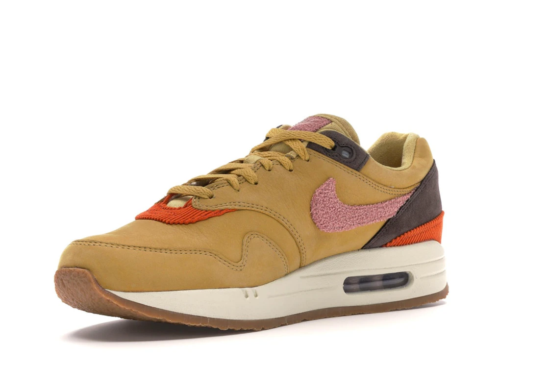 Vue 15 de Nike Air Max 1 Crepe Wheat Gold Rust Pink