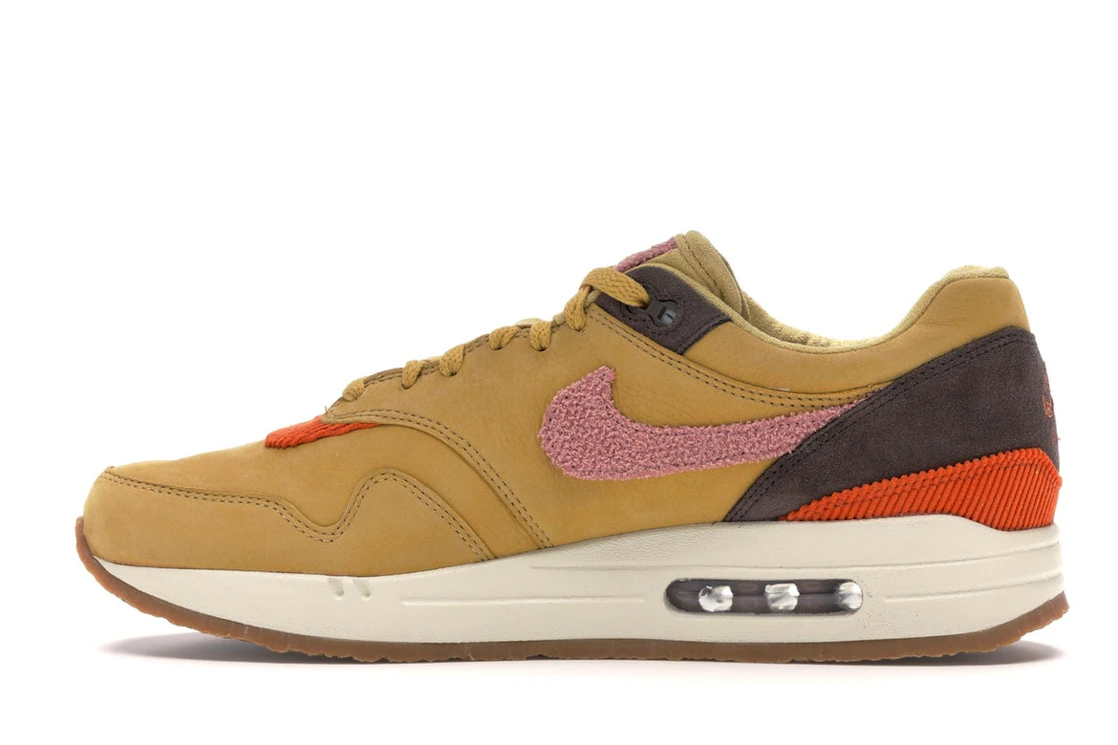 Vue 20 de Nike Air Max 1 Crepe Wheat Gold Rust Pink