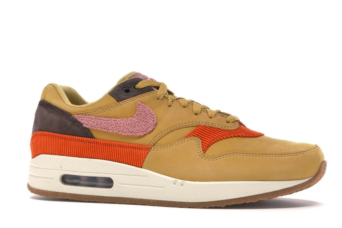 Vue 3 de Nike Air Max 1 Crepe Wheat Gold Rust Pink
