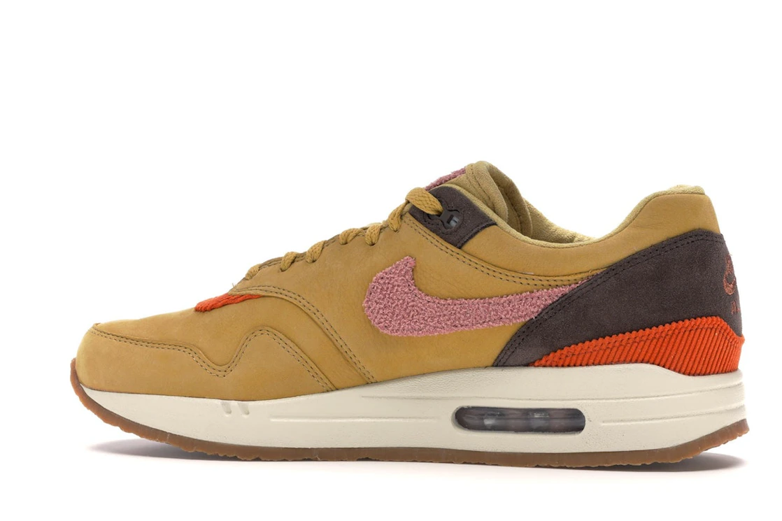 Vue 21 de Nike Air Max 1 Crepe Wheat Gold Rust Pink