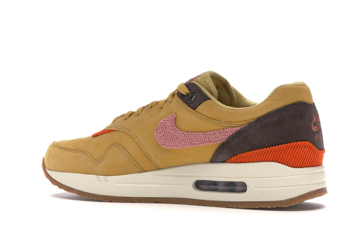 Vue 22 de Nike Air Max 1 Crepe Wheat Gold Rust Pink