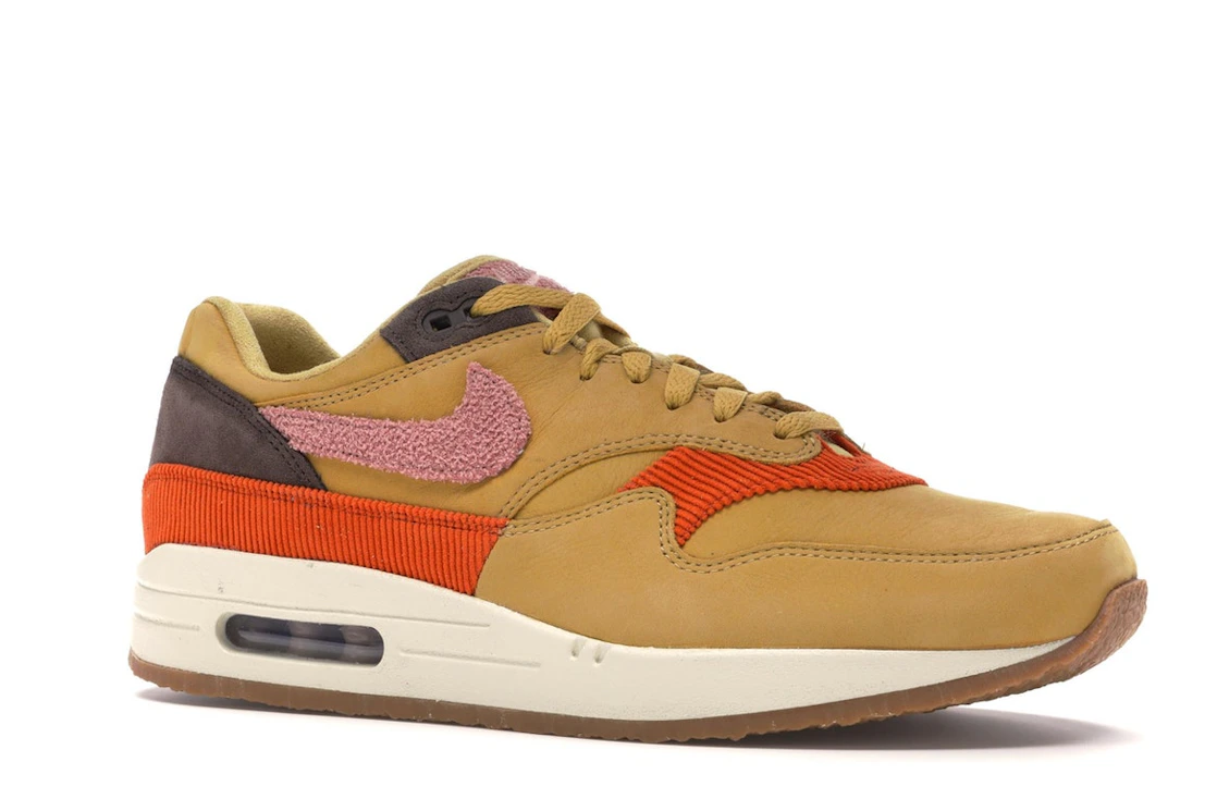 Vue 4 de Nike Air Max 1 Crepe Wheat Gold Rust Pink