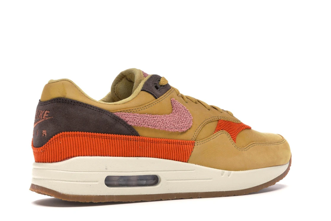 Vue 34 de Nike Air Max 1 Crepe Wheat Gold Rust Pink
