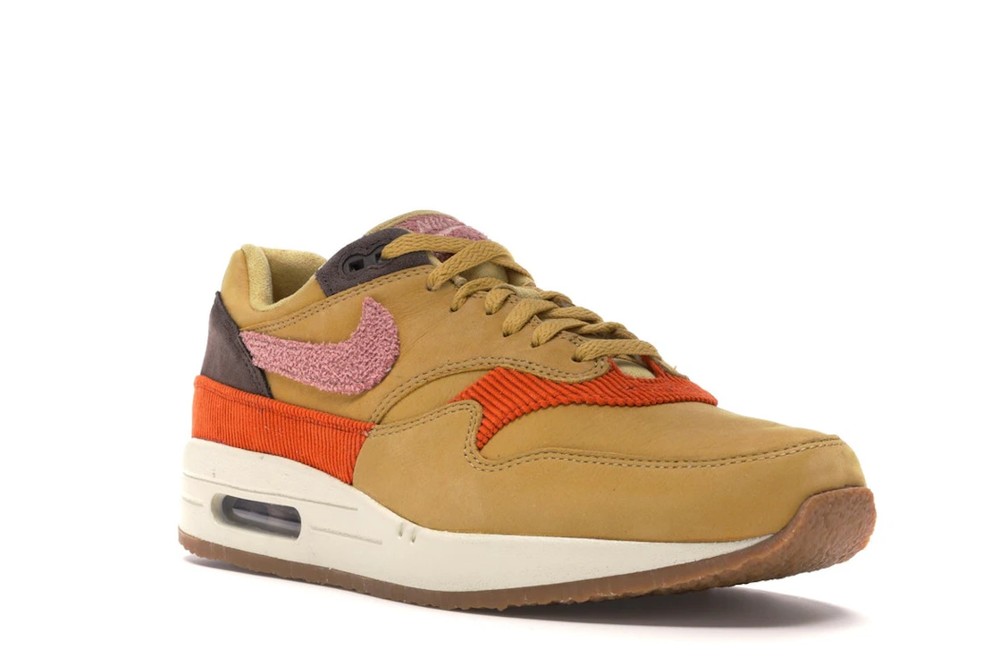 Vue 6 de Nike Air Max 1 Crepe Wheat Gold Rust Pink