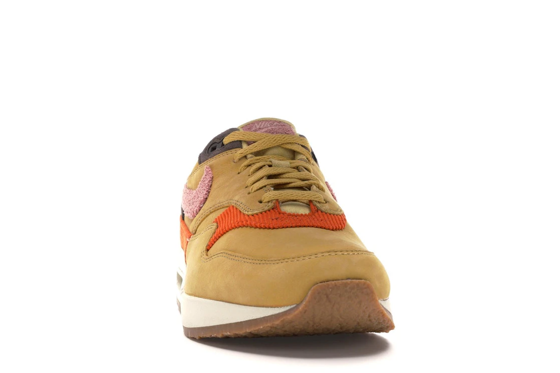 Vue 9 de Nike Air Max 1 Crepe Wheat Gold Rust Pink