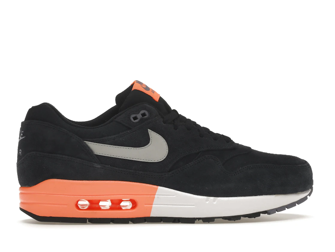 Vue 36 de Nike Air Max 1 Dark Obsidian Atomic Orange
