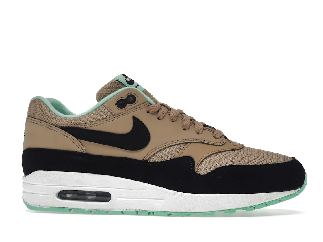 Vue 2 de Nike Air Max 1 Desert Black Green Glow 