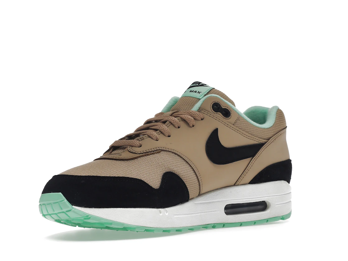 Vue 15 de Nike Air Max 1 Desert Black Green Glow 