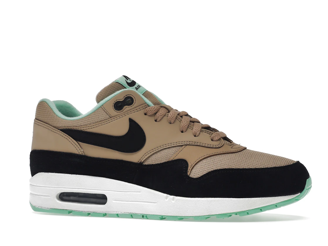 Vue 3 de Nike Air Max 1 Desert Black Green Glow 