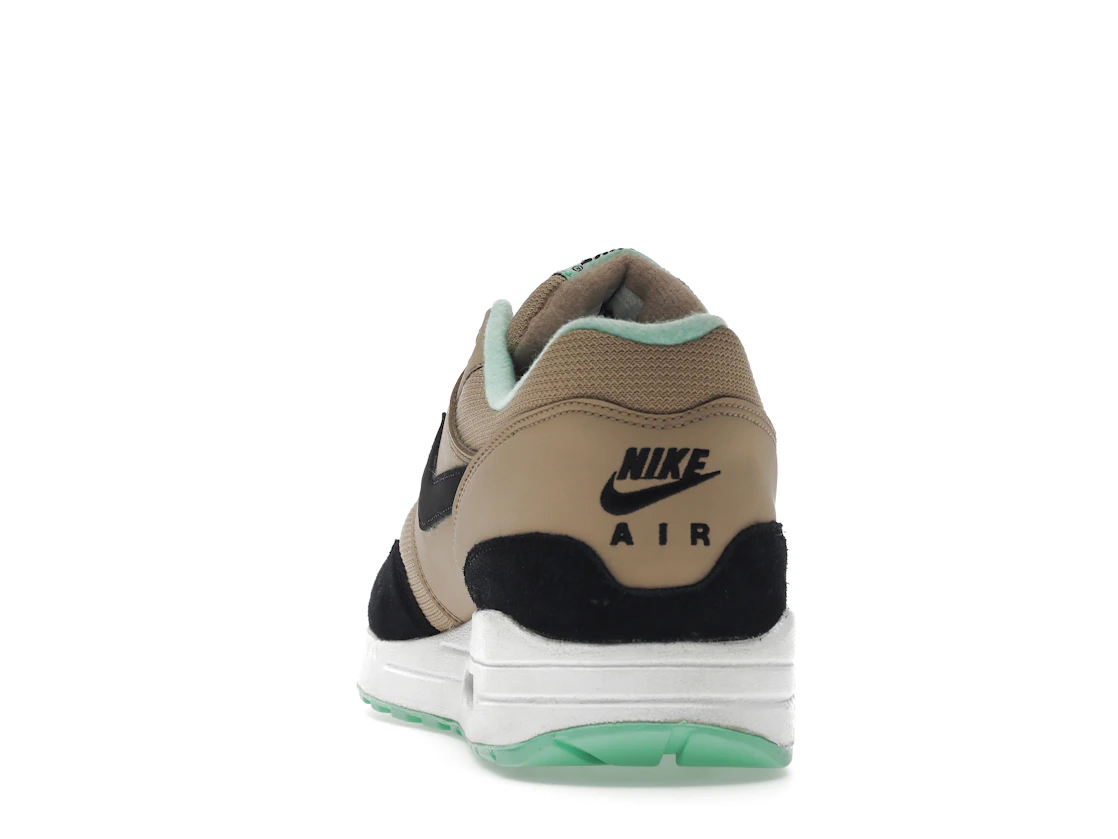 Vue 27 de Nike Air Max 1 Desert Black Green Glow 