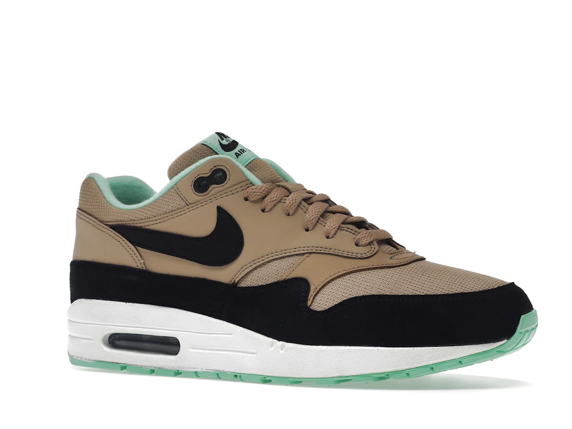 Vue 4 de Nike Air Max 1 Desert Black Green Glow 