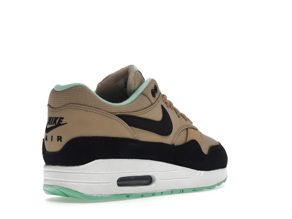 Vue 32 de Nike Air Max 1 Desert Black Green Glow 