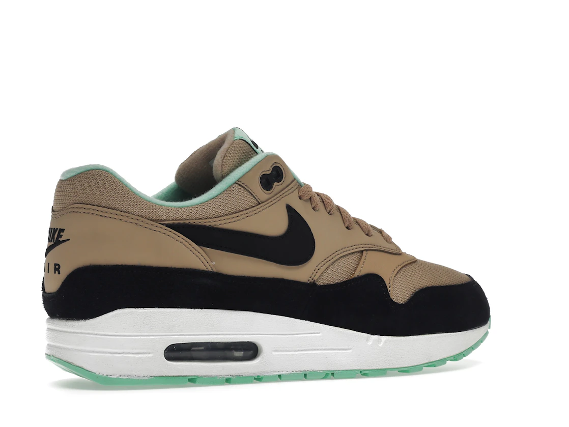 Vue 34 de Nike Air Max 1 Desert Black Green Glow 