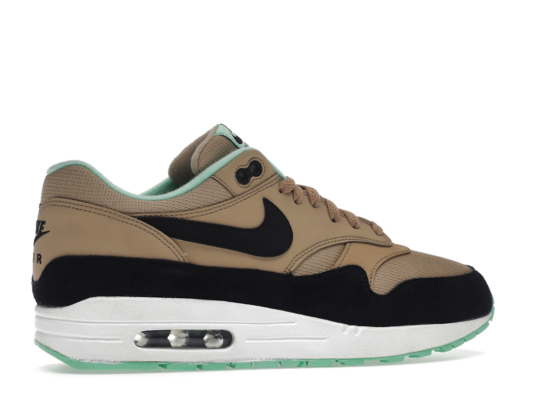Vue 35 de Nike Air Max 1 Desert Black Green Glow 