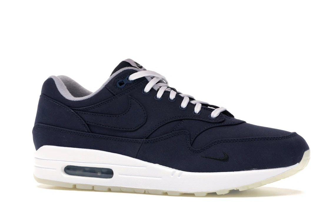 Vue 3 de Nike Air Max 1 Dover Street Market Ventile (Brave Blue)
