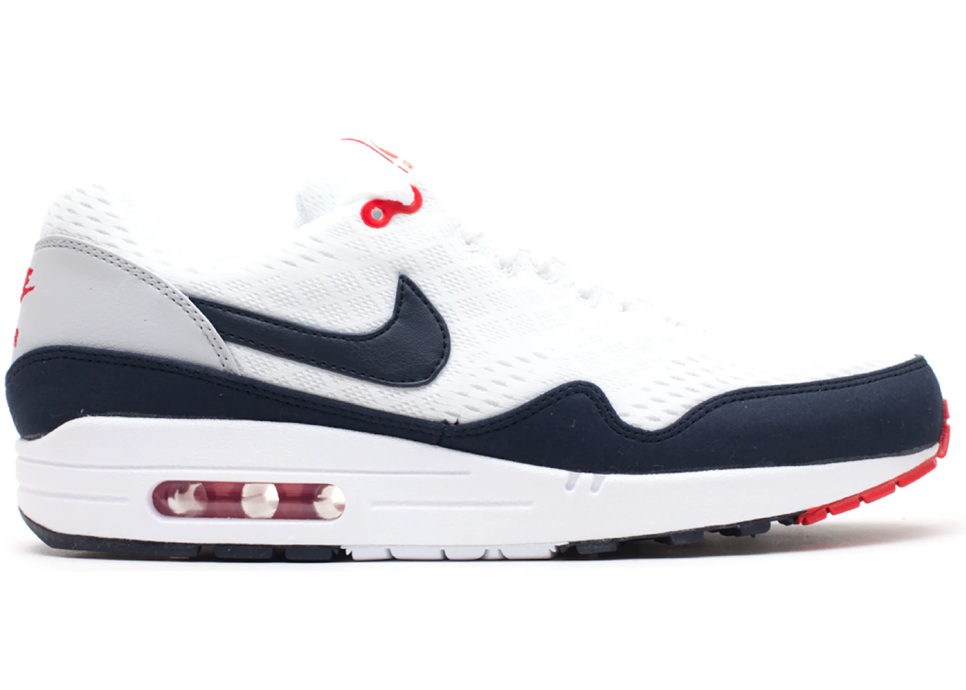 Nike Air Max 1 EM White Dark Obsidian University Red