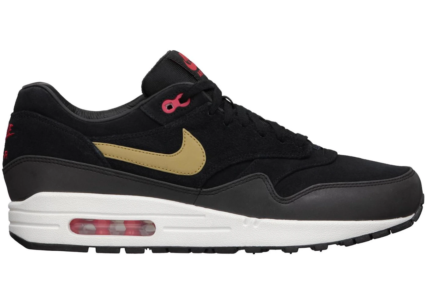 Nike Air Max 1 Gold Hyper Red