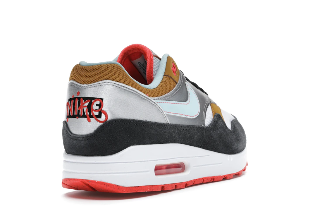Vue 31 de Nike Air Max 1 Graffiti Logo