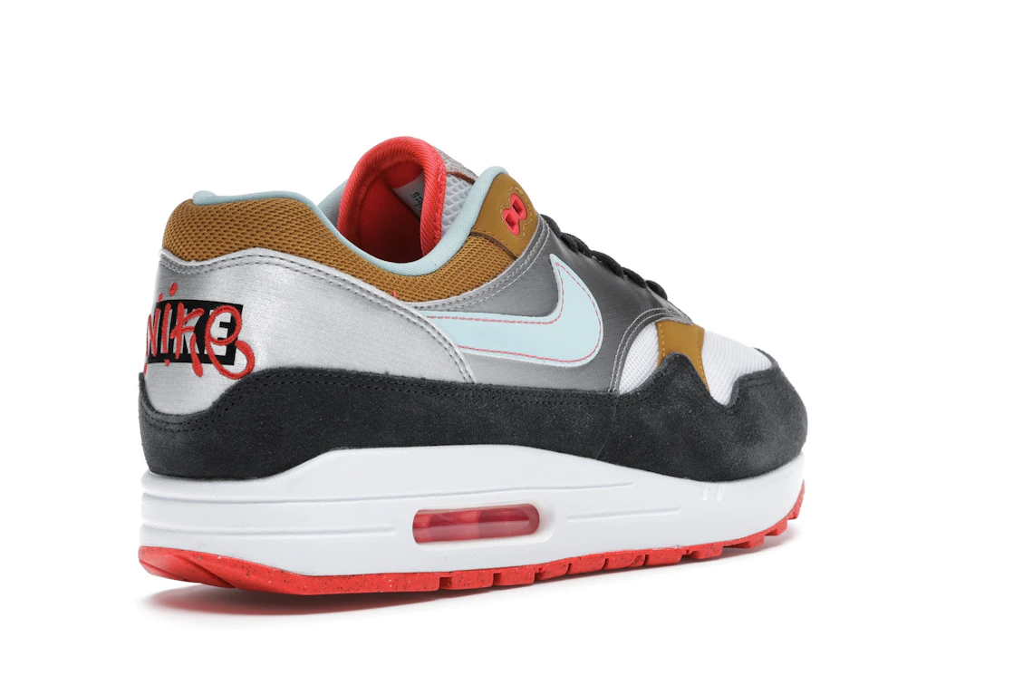 Vue 32 de Nike Air Max 1 Graffiti Logo