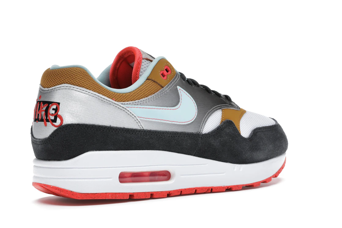 Vue 33 de Nike Air Max 1 Graffiti Logo