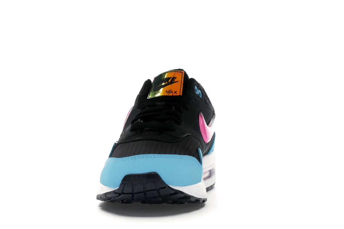 Vue 11 de Nike Air Max 1 Jelly Swoosh Black Fuchsia Blue Fury