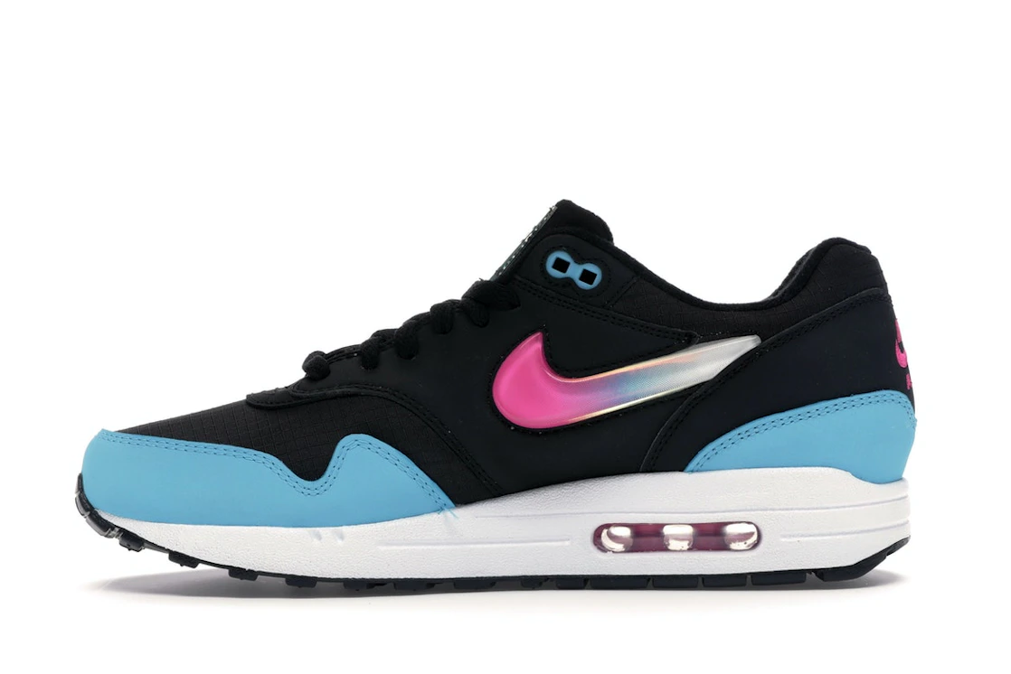 Vue 19 de Nike Air Max 1 Jelly Swoosh Black Fuchsia Blue Fury