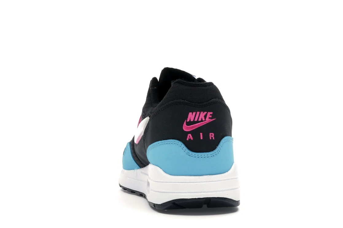 Vue 27 de Nike Air Max 1 Jelly Swoosh Black Fuchsia Blue Fury