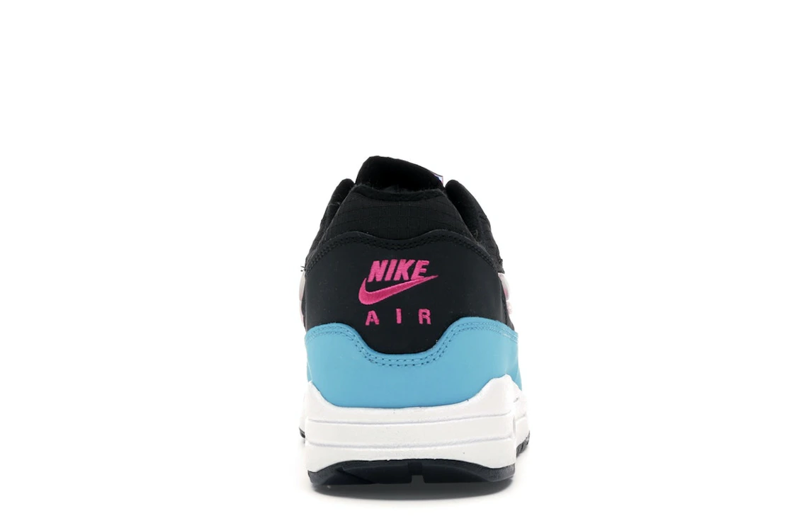 Vue 28 de Nike Air Max 1 Jelly Swoosh Black Fuchsia Blue Fury