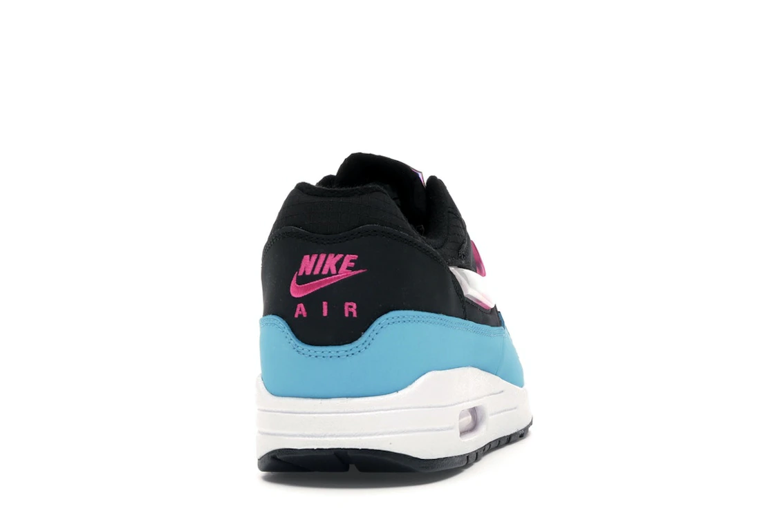 Vue 29 de Nike Air Max 1 Jelly Swoosh Black Fuchsia Blue Fury