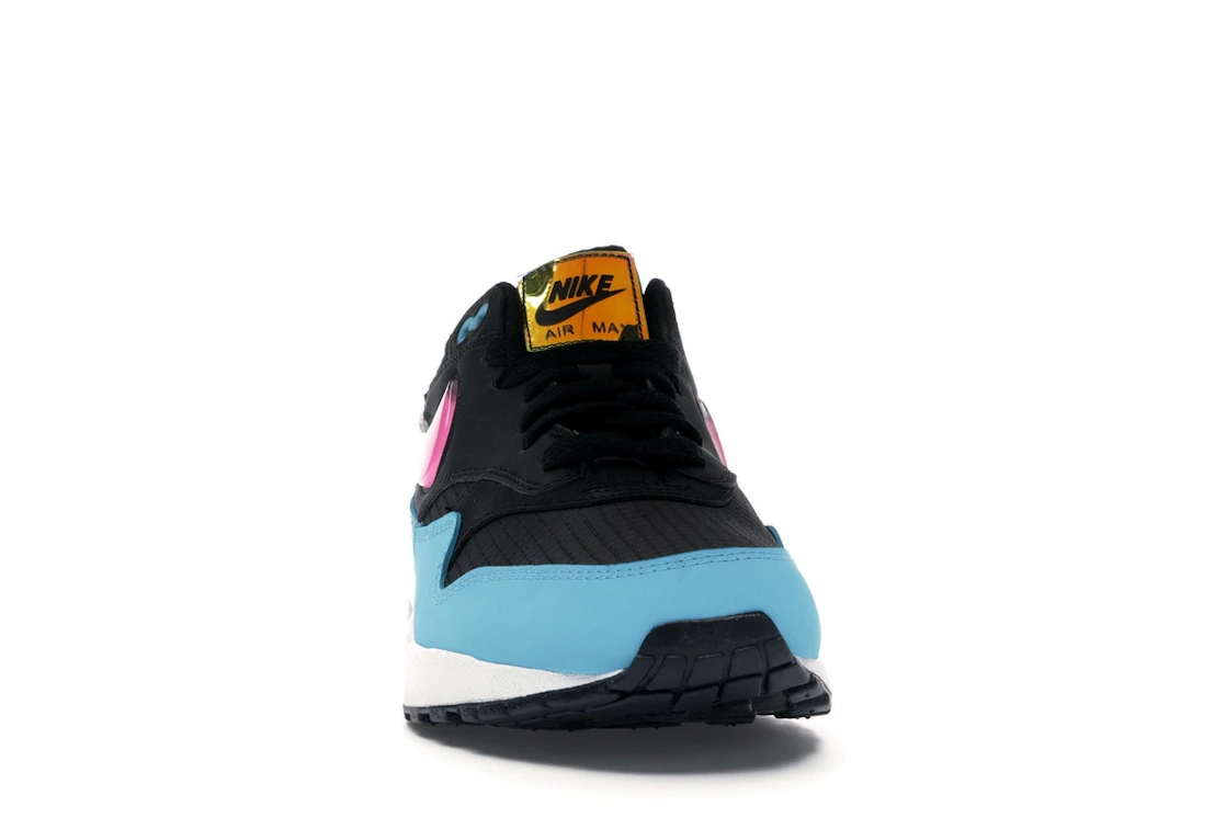 Vue 9 de Nike Air Max 1 Jelly Swoosh Black Fuchsia Blue Fury