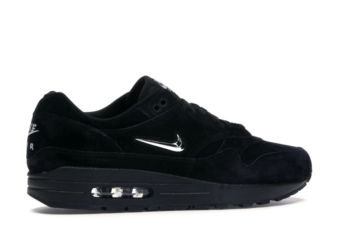 Vue 35 de Nike Air Max 1 Jewel Black Chrome