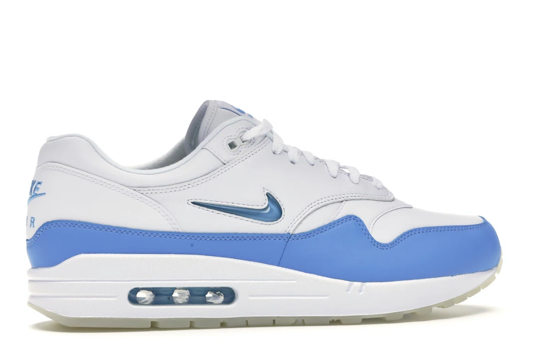 Vue 35 de Nike Air Max 1 Jewel University Blue