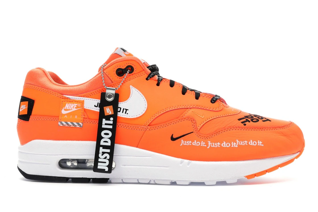 Vue 2 de Nike Air Max 1 Just Do It Orange 