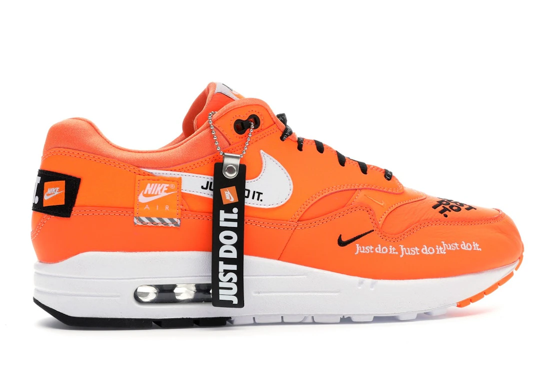 Vue 36 de Nike Air Max 1 Just Do It Orange 