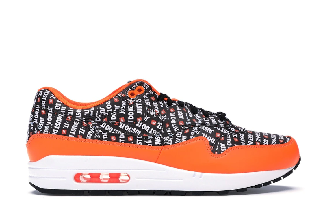 Vue 1 de Nike Air Max 1 Just Do It Pack Black Orange