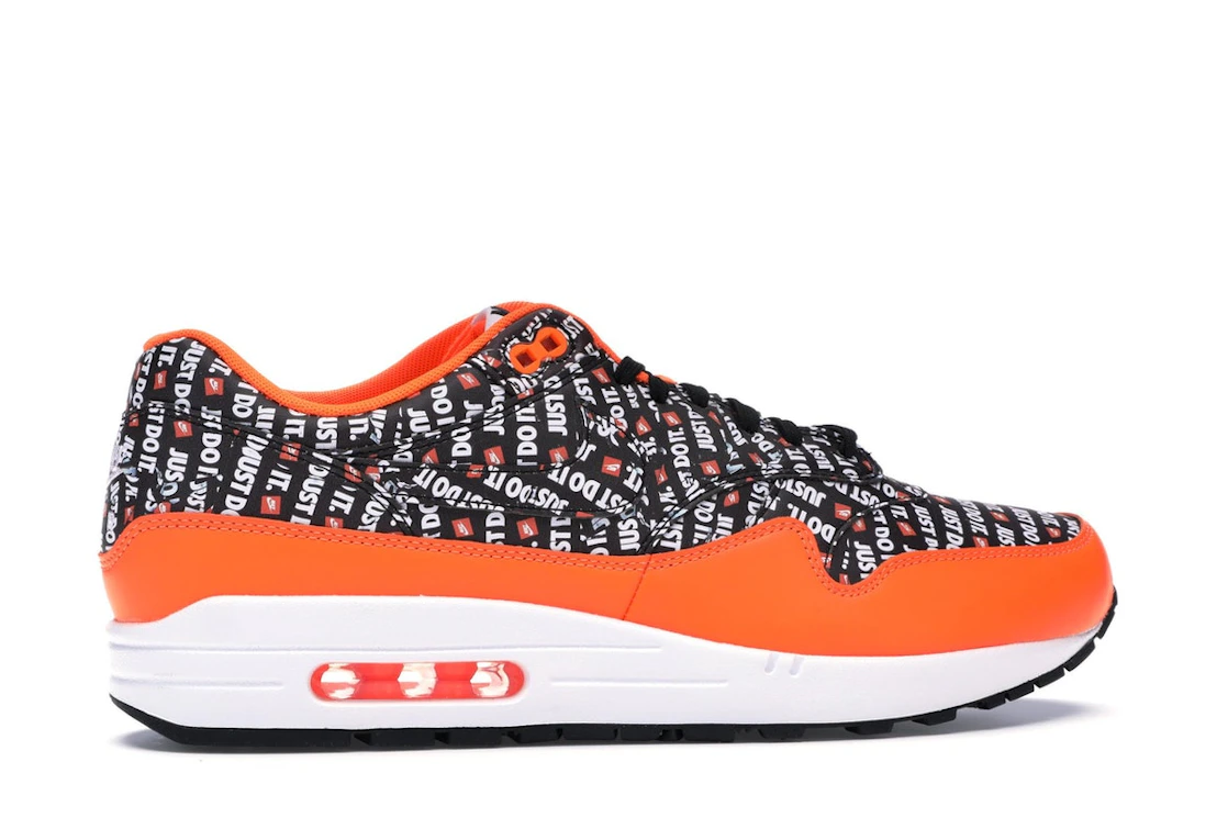Vue 36 de Nike Air Max 1 Just Do It Pack Black Orange