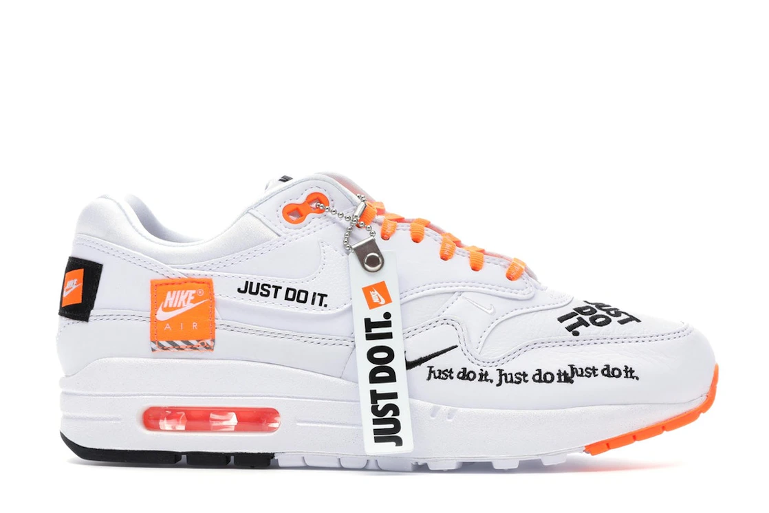 Vue 2 de Nike Air Max 1 Just Do It White 