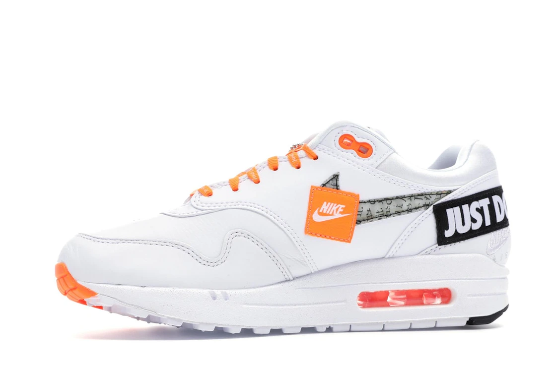 Vue 18 de Nike Air Max 1 Just Do It White 