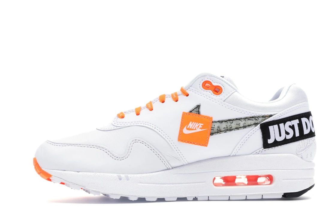 Vue 19 de Nike Air Max 1 Just Do It White 