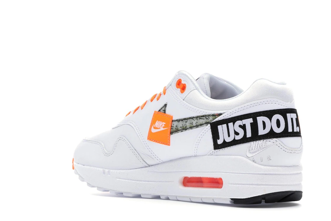 Vue 24 de Nike Air Max 1 Just Do It White 