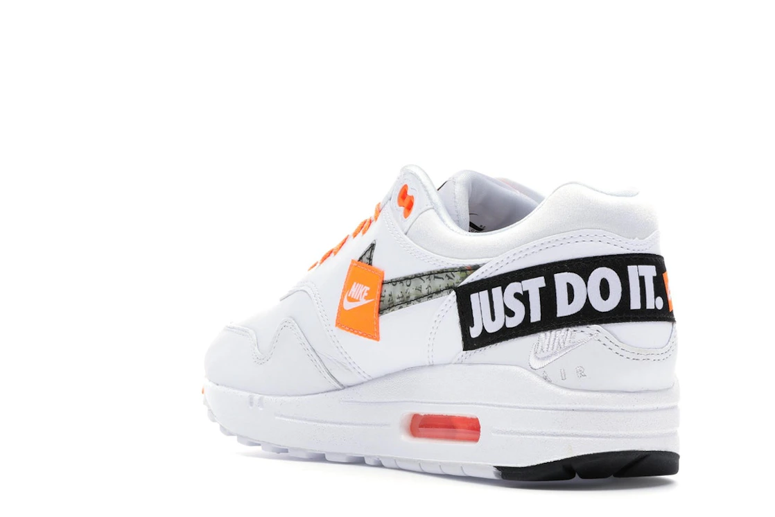 Vue 25 de Nike Air Max 1 Just Do It White 