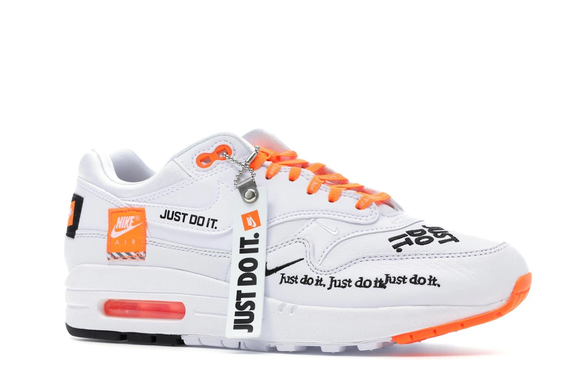 Vue 4 de Nike Air Max 1 Just Do It White 