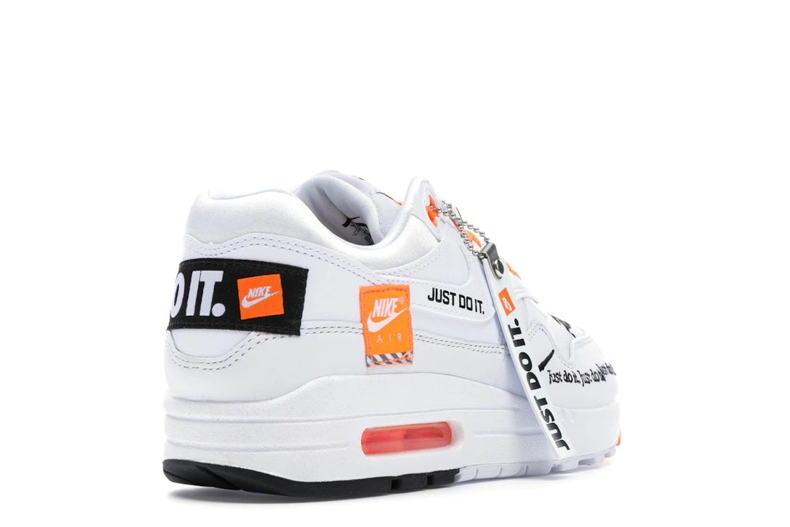 Vue 32 de Nike Air Max 1 Just Do It White 