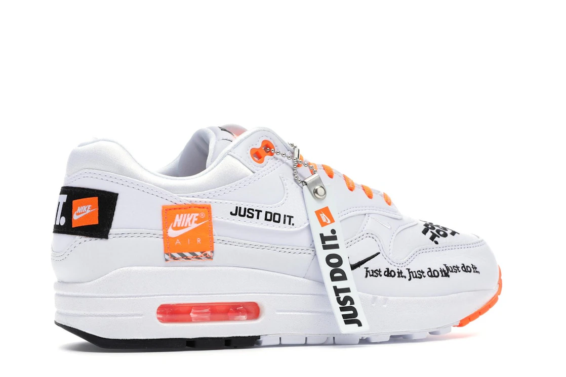 Vue 35 de Nike Air Max 1 Just Do It White 