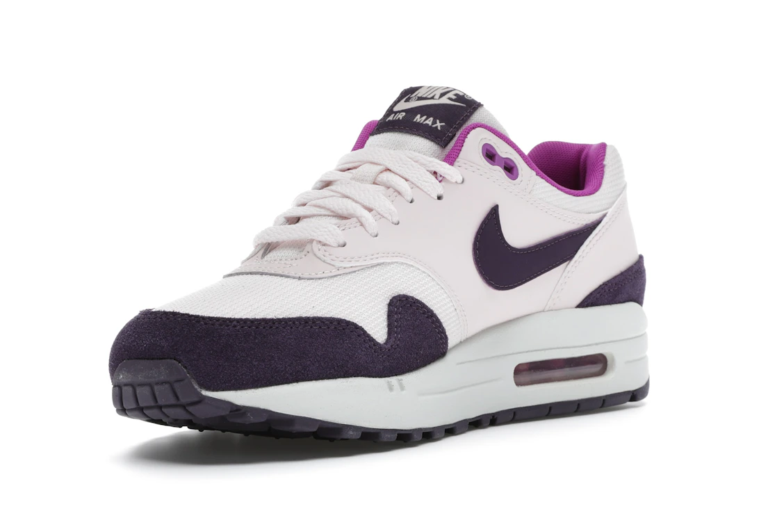 Vue 14 de Nike Air Max 1 Light Soft Pink Grand Purple 
